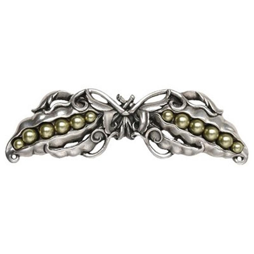 Notting Hill NHP-650-AP Pearly Peapod Pull Antique Pewter